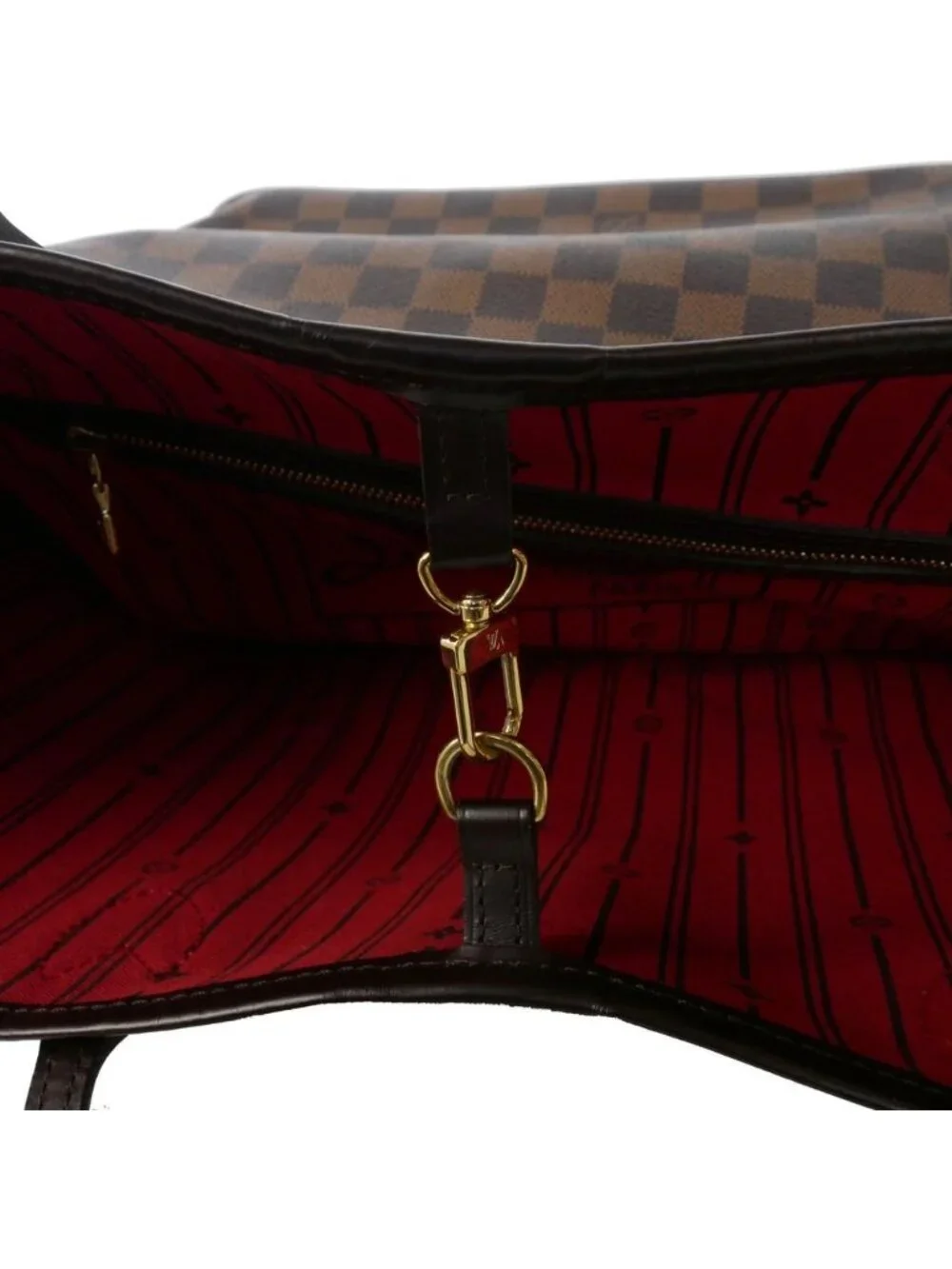 Louis Vuitton Neverfull MM Damier Tote Purse Brown